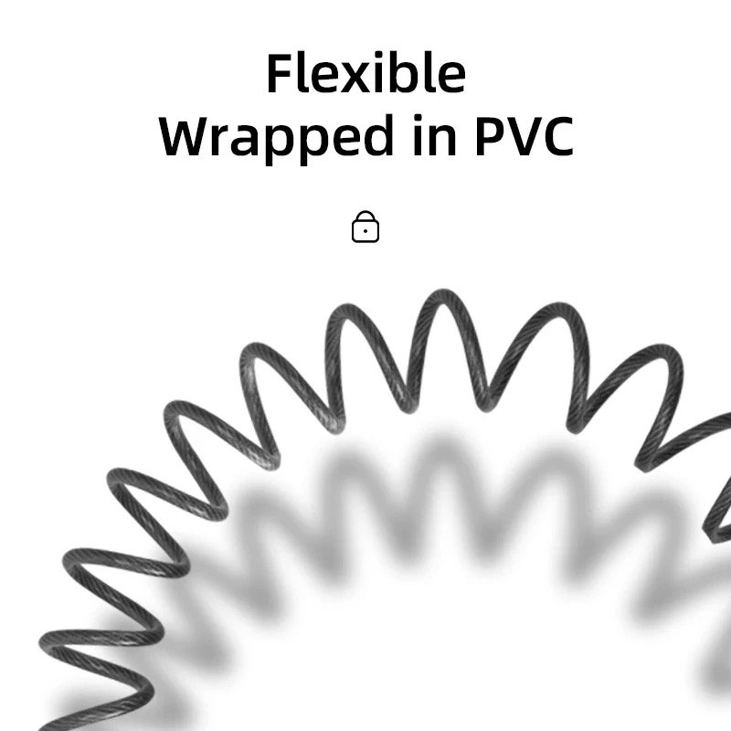 helmslot mini fiets motorfiets slot kabelslot combinatieslot - Afbeelding 6