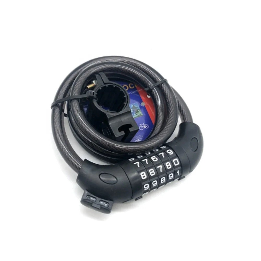 fiets step slot kabelslot wiel slot combinatieslot 1.2 m lang - Afbeelding 10