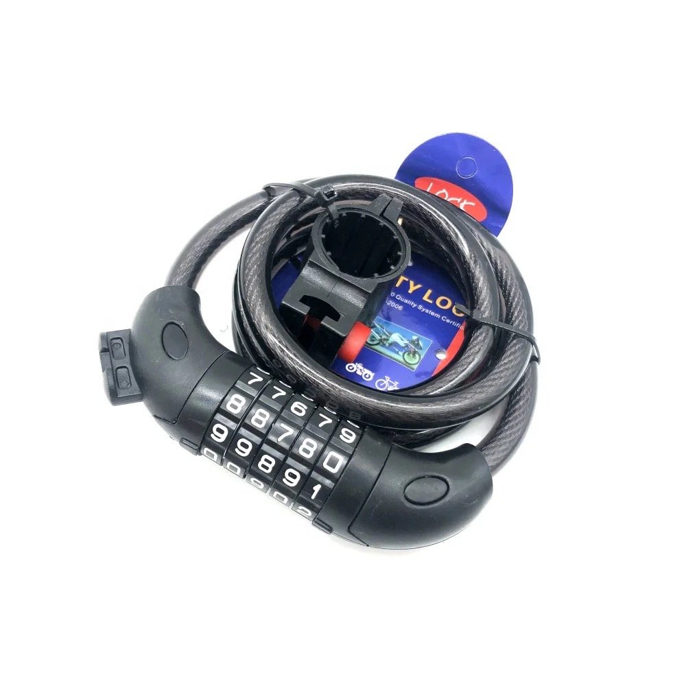 fiets step slot kabelslot wiel slot combinatieslot 1.2 m lang - Afbeelding 9