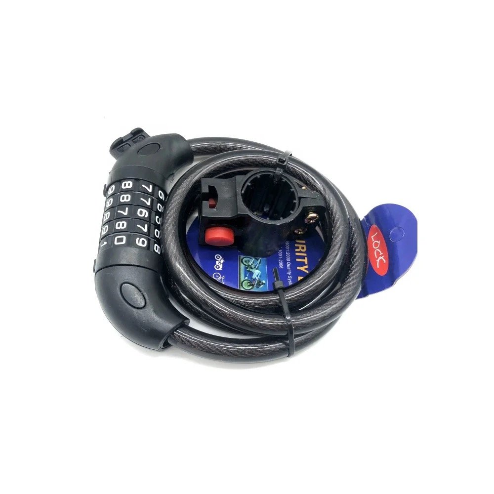 fiets step slot kabelslot wiel slot combinatieslot 1.2 m lang - Afbeelding 8