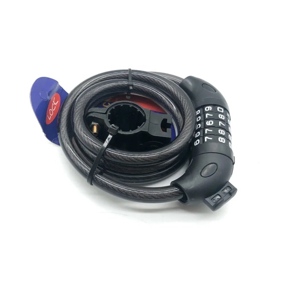 fiets step slot kabelslot wiel slot combinatieslot 1.2 m lang - Afbeelding 7