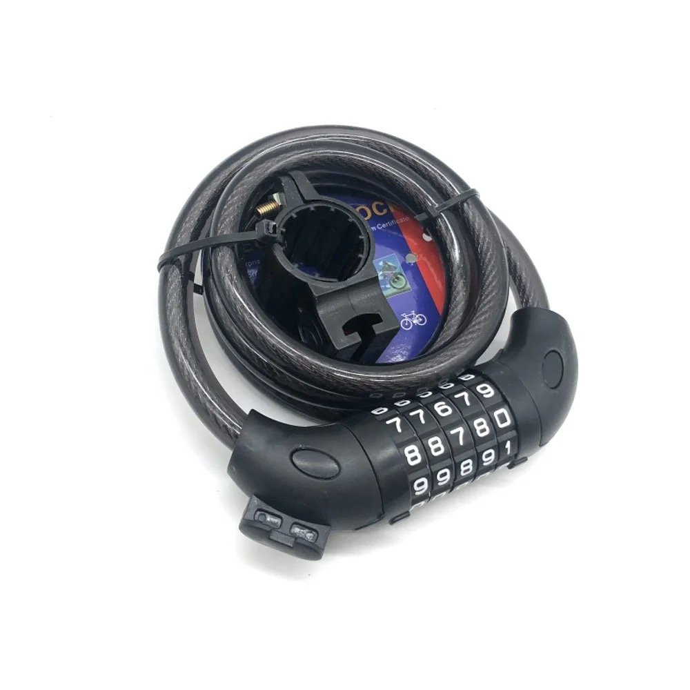 fiets step slot kabelslot wiel slot combinatieslot 1.2 m lang - Afbeelding 6