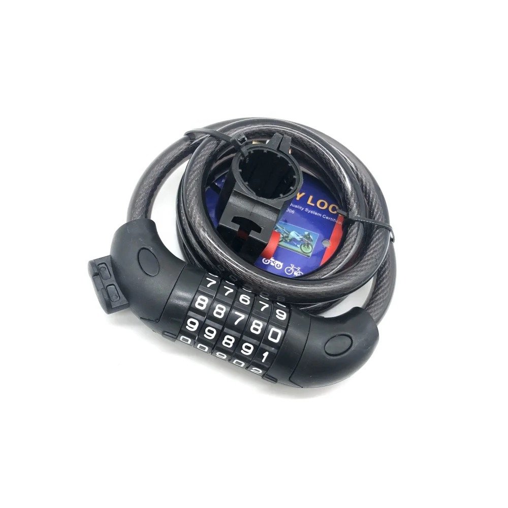 fiets step slot kabelslot wiel slot combinatieslot 1.2 m lang - Afbeelding 5