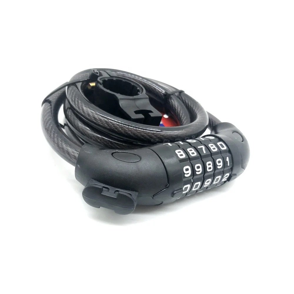 fiets step slot kabelslot wiel slot combinatieslot 1.2 m lang - Afbeelding 4