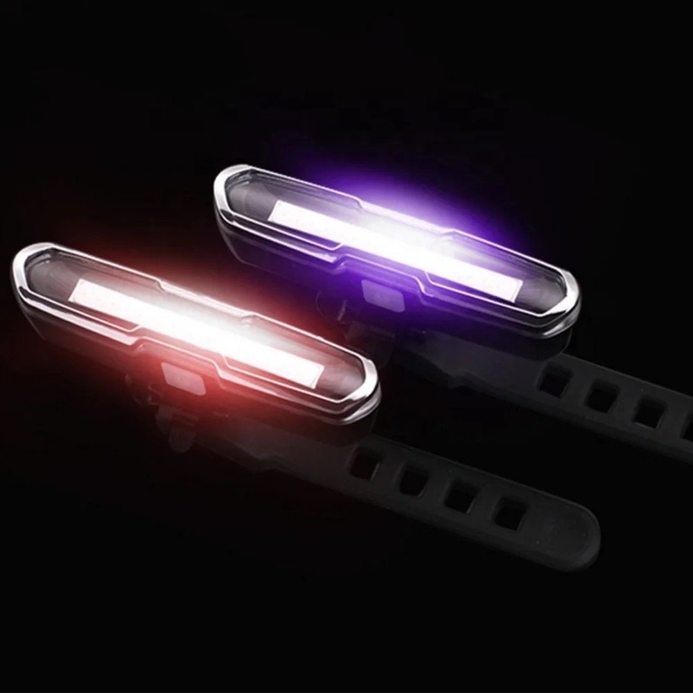 Oplaadbare led fietslamp fiets waarschuwing veiligheid lamp - Afbeelding 5