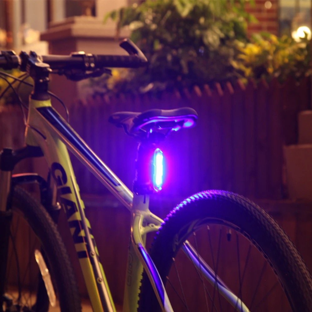 Oplaadbare led fietslamp fiets waarschuwing veiligheid lamp - Afbeelding 6