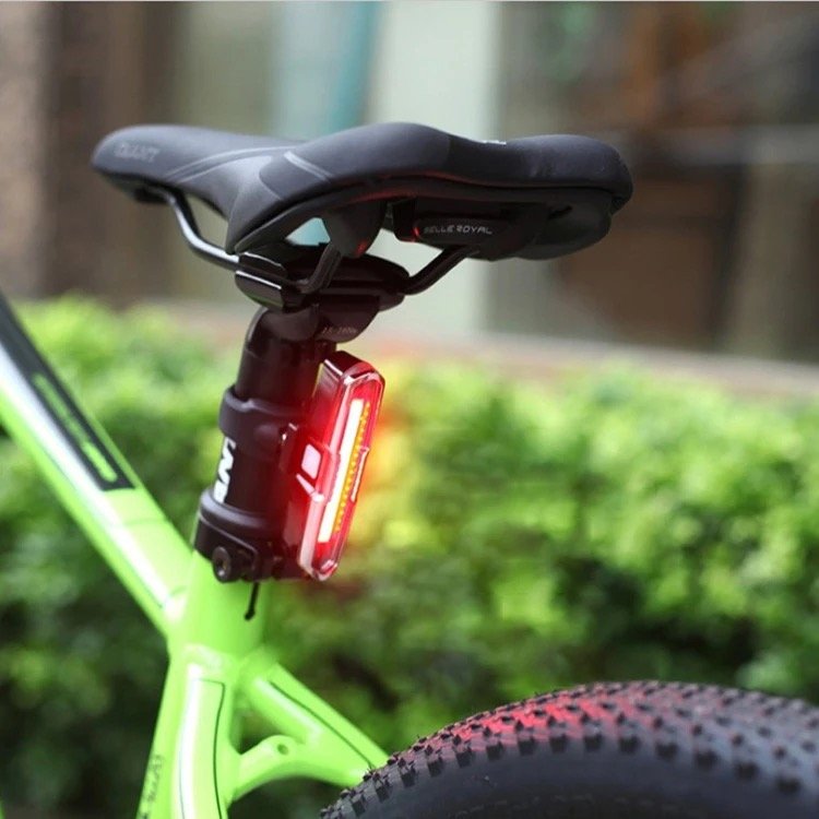 Oplaadbare led fietslamp fiets waarschuwing veiligheid lamp - Afbeelding 4