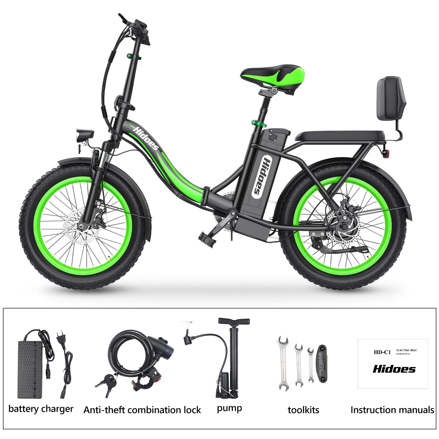 C01 opvouwbare elektrische fiets - Afbeelding 15