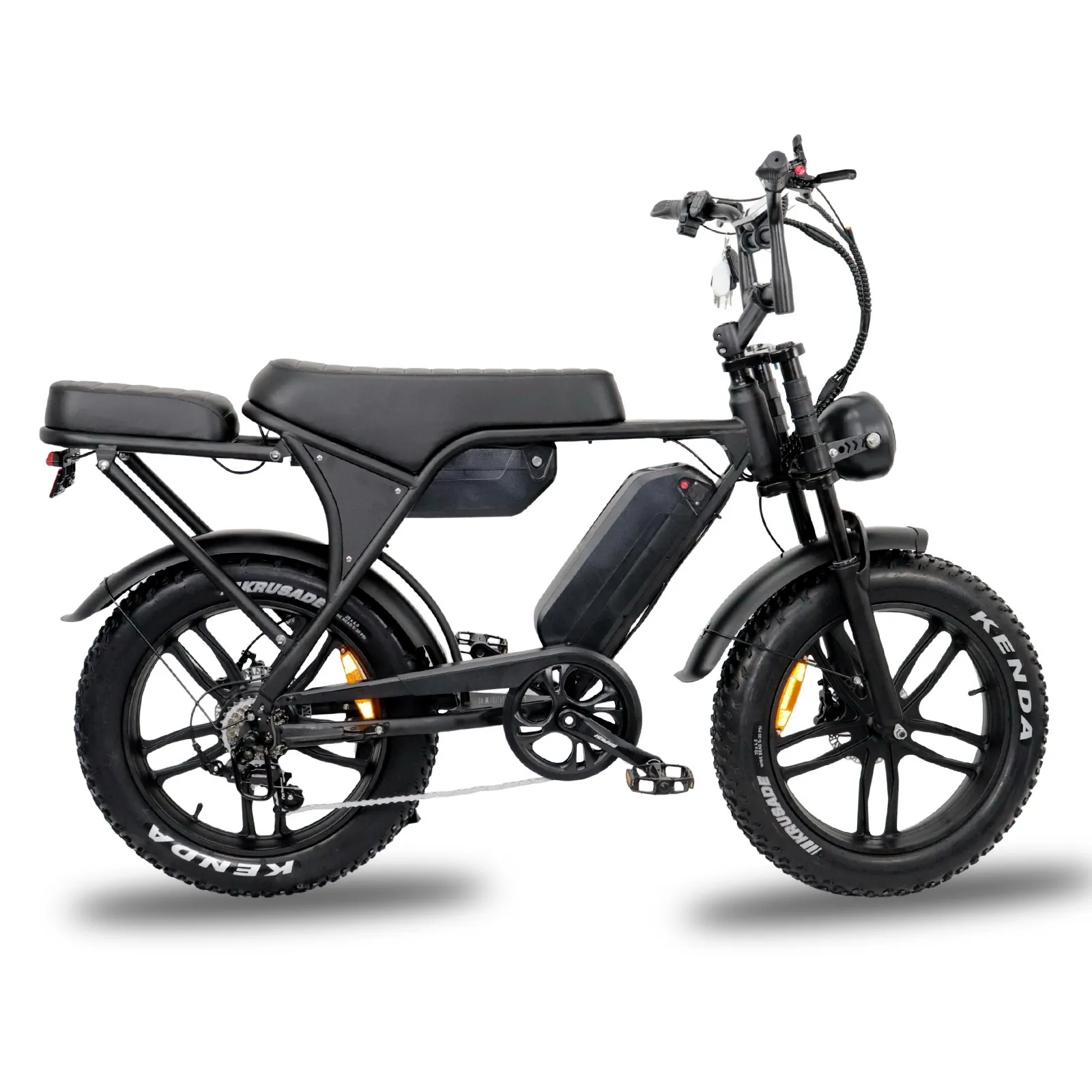 OUXI V8 Max- Dubbele accu inclusief gratis alarm, achterzitje en voetsteuntjes